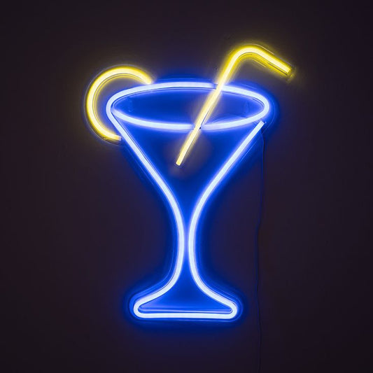Neon LED Cocktail Glass