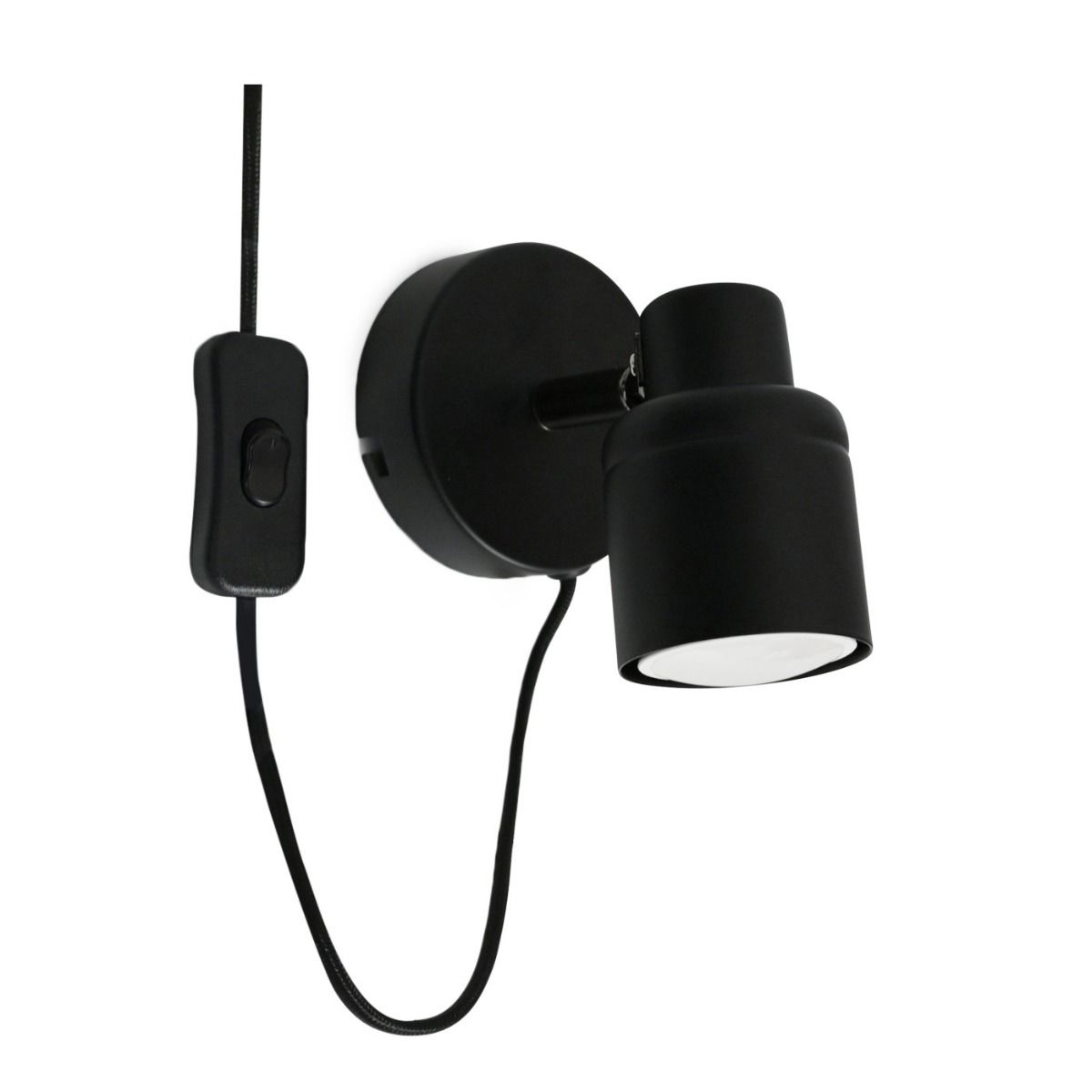 Benton Plug in Single Wall Light with Flex and Inline Switch