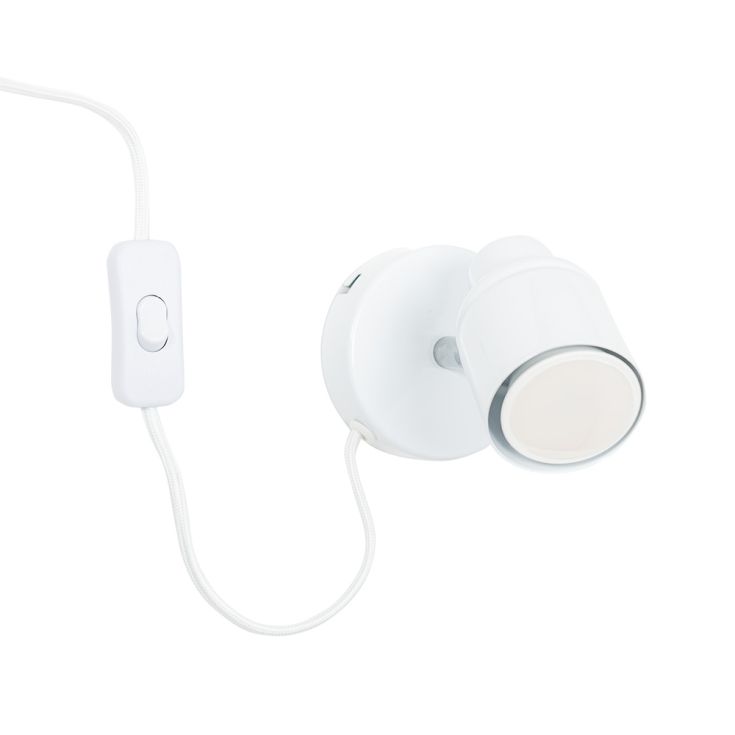 Benton Plug in Single Wall Light with Flex and Inline Switch