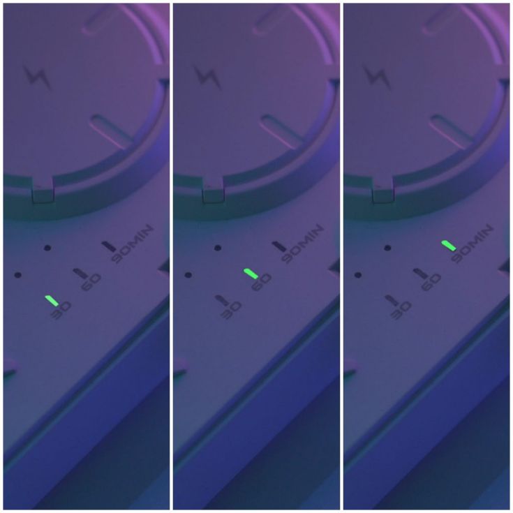 3-in-1 Wireless Charging Pad with Colour Changing Light in Black