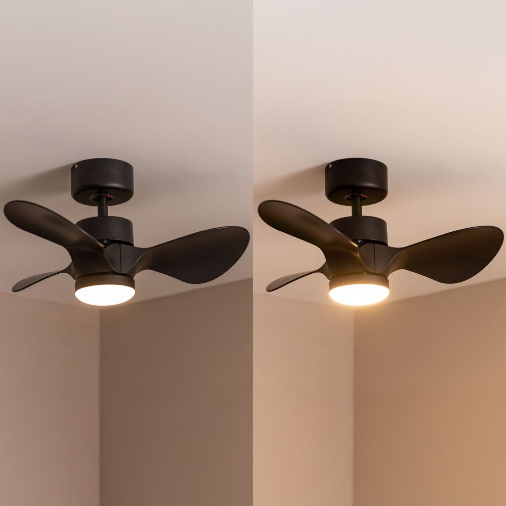 Bladed 24 Inch Integrated LED Light Ceiling Fan with Remote Control