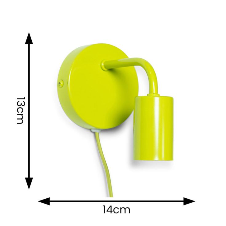Jordy Simple Colour Pop Plug In Wall Light