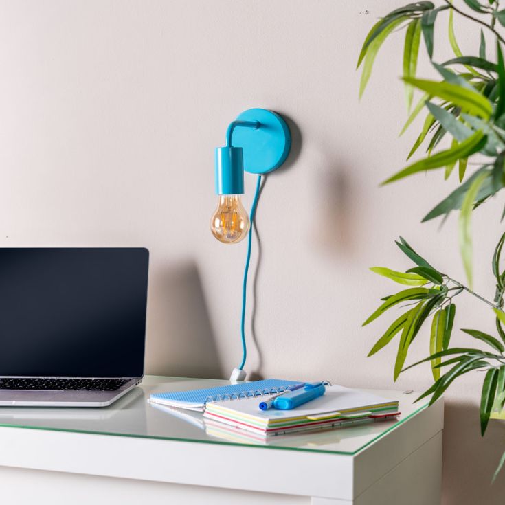 Jordy Simple Colour Pop Plug In Wall Light