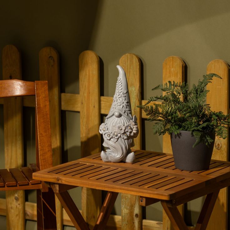 Gerald the Gonk IP44 Grey Outdoor Solar Light