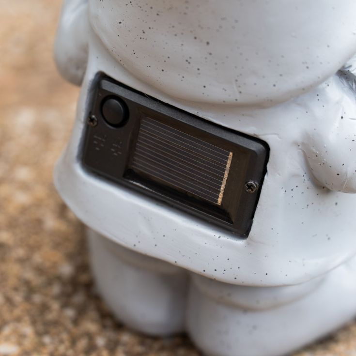 Gerald the Gonk IP44 Grey Outdoor Solar Light