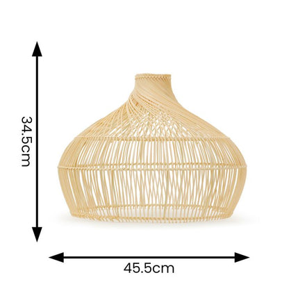 Anais Large Twist Sphere Eco Friendly Natural Rattan Pendant Shade