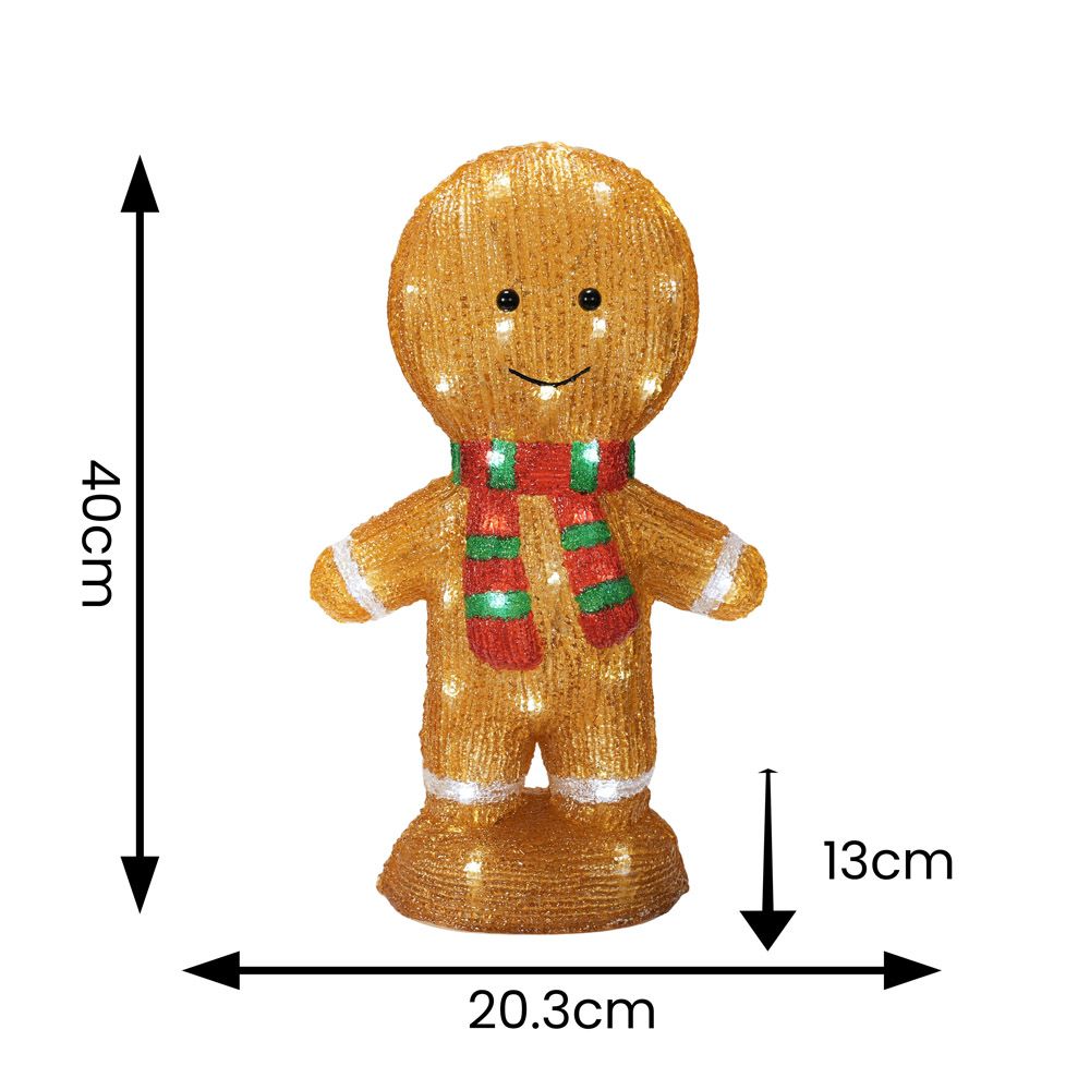 Gingerbread Outdoor LED Figure