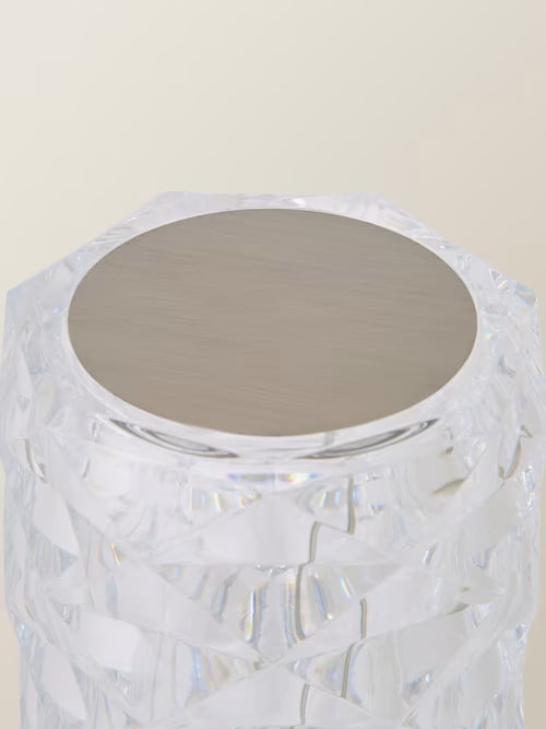 Rose Rechargeable LED Crystal Style Touch Table Lamp