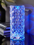 Rose Rechargeable LED Crystal Style Touch Table Lamp