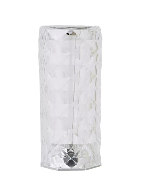 Rose Rechargeable LED Crystal Style Touch Table Lamp
