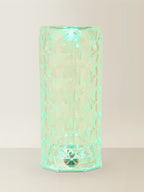 Rose Rechargeable LED Crystal Style Touch Table Lamp