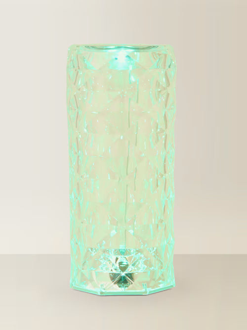 Rose Rechargeable LED Crystal Style Touch Table Lamp