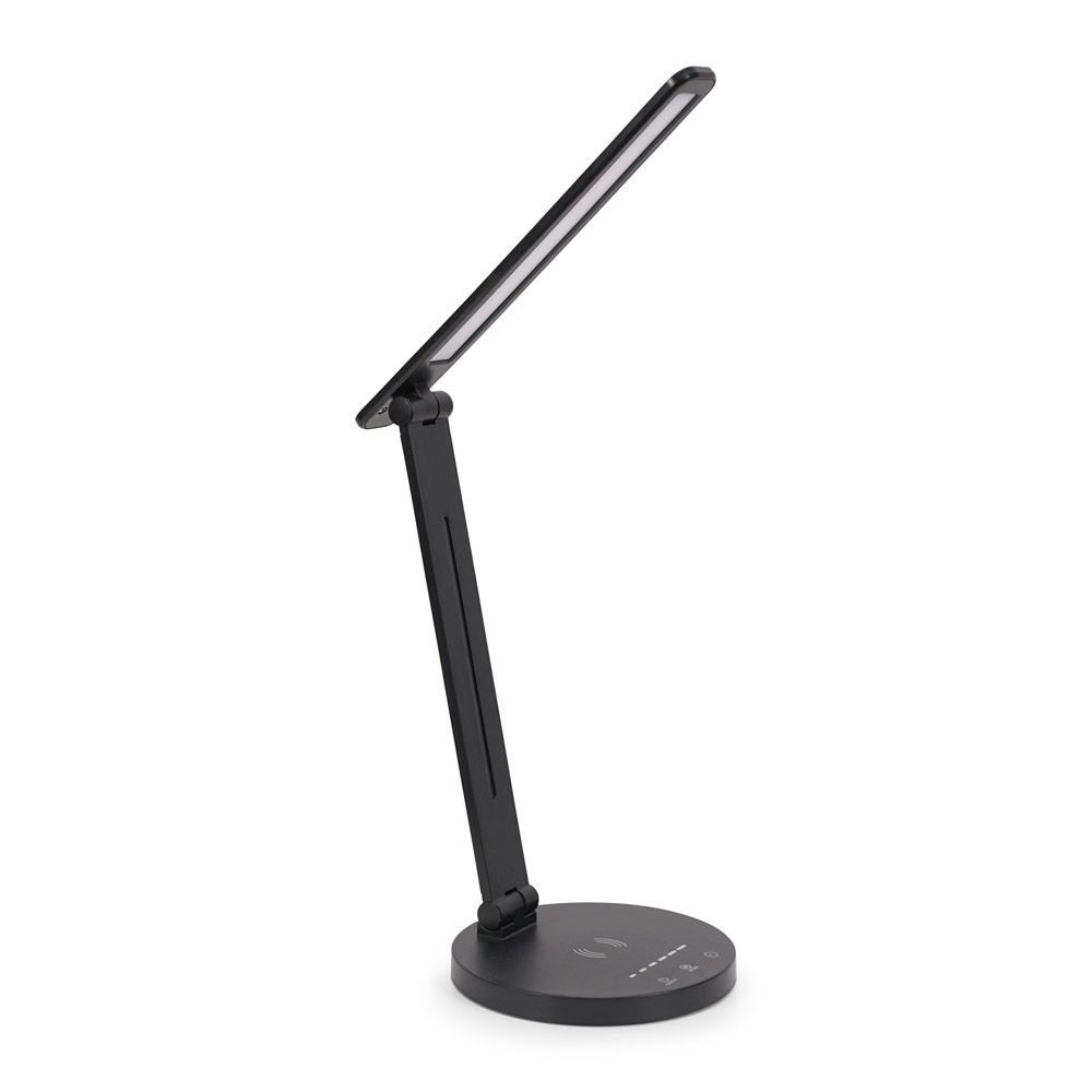 Kiko Dimmable Desk Lamp in Black with Wireless Charging
