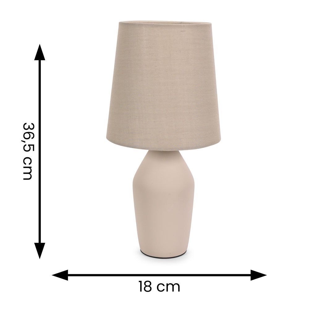 Arlo Ceramic Table Lamp With Matching Shade in Muted tones. 1x E14 (2690)