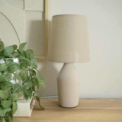 Arlo Ceramic Table Lamp With Matching Shade in Muted tones. 1x E14 (2690)