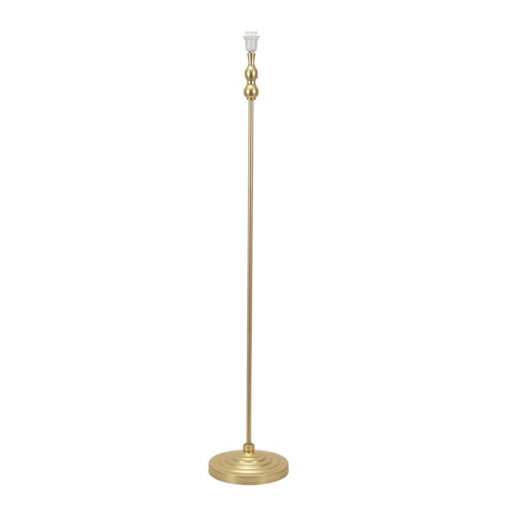 Maggie Candlestick Floor Lamp with a Slender Stem and Vintage Style Detailing, 1x E27