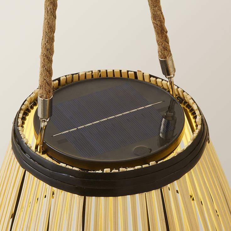 Solar Bamboo Floor Lamp