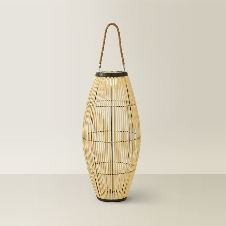 Solar Bamboo Floor Lamp