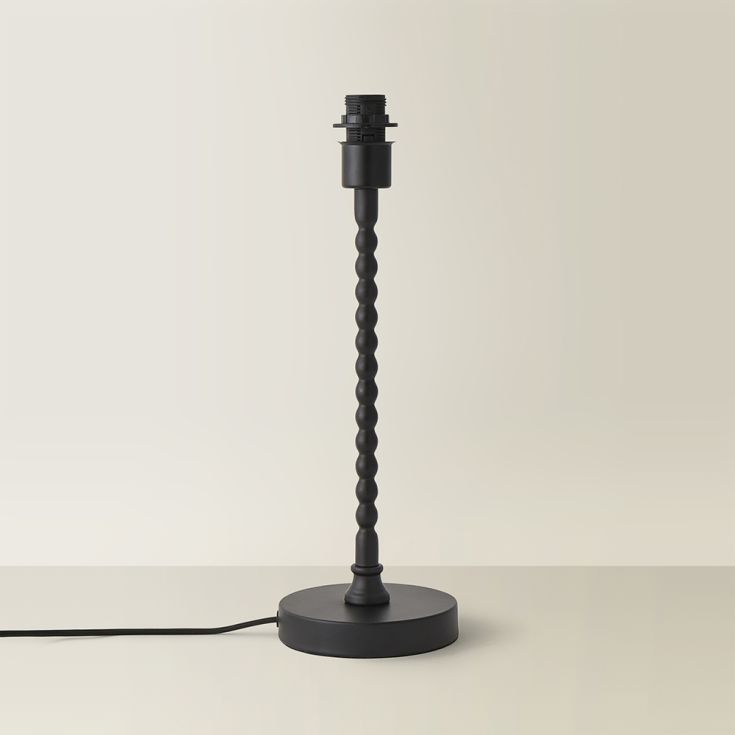 Maeve Bobble Table Lamp with a Slender Stem and Vintage Style Detailing, 1x E14