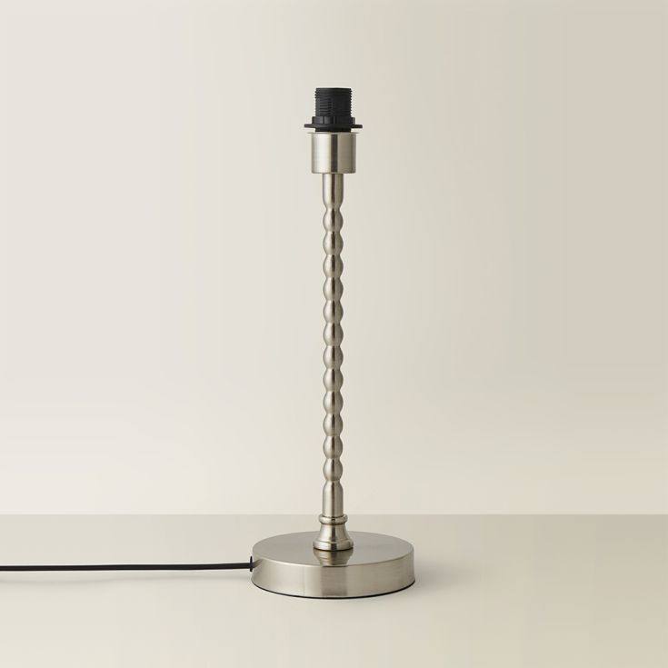 Maeve Bobble Table Lamp with a Slender Stem and Vintage Style Detailing, 1x E14