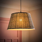 Green Abel Large William Morris Inspired Tapered Floral Print Easy Fit Shade