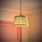 Blue Alba Small William Morris Inspired Tapered Floral Print Easy Fit Shade