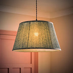 Blue Alba Large William Morris Inspired Tapered Floral Print Easy Fit Shade