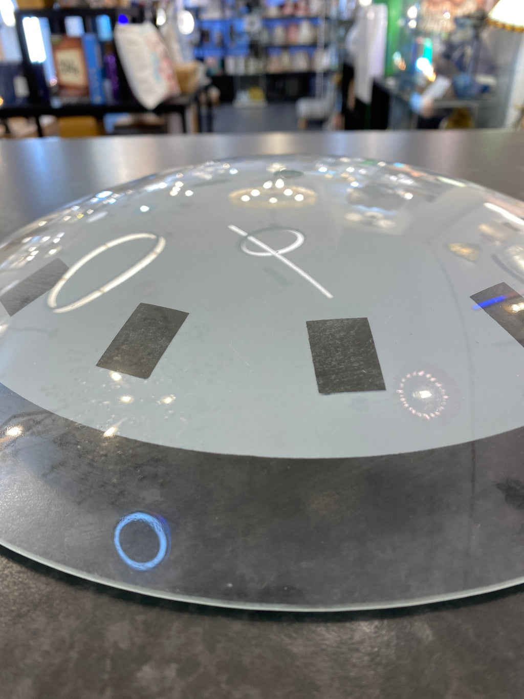 Luminosity Designs - (29) Shallow Round Ceiling Shade for use with an Uplighter with a rod Fixing - Luminosity Designs Ltd