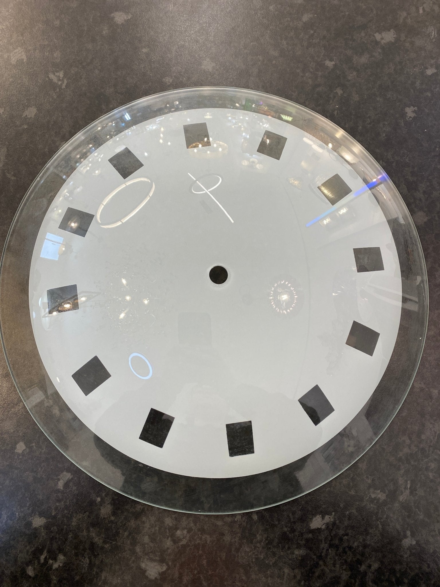 Luminosity Designs - (29) Shallow Round Ceiling Shade for use with an Uplighter with a rod Fixing - Luminosity Designs Ltd