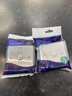 Trendiswitch - 2x Varilight Touch Switches Brushed Steel - Luminosity Designs Ltd