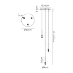 Luminosity Designs - 3 Light Baron Multi Pendant - Luminosity Designs Ltd