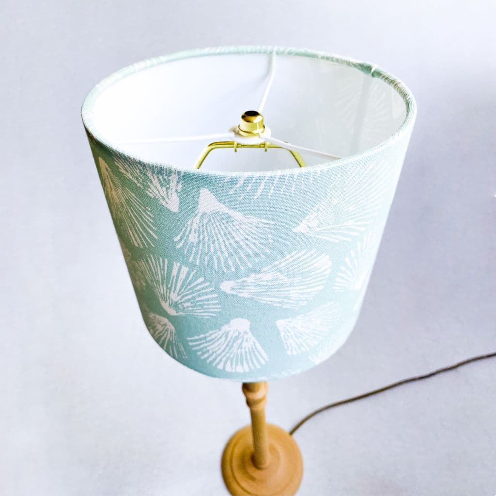 Harp and Finial Hand Crafted Drum Lampshade - 30cm