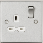 Squared Edge 13A 1G DP Switched Socket