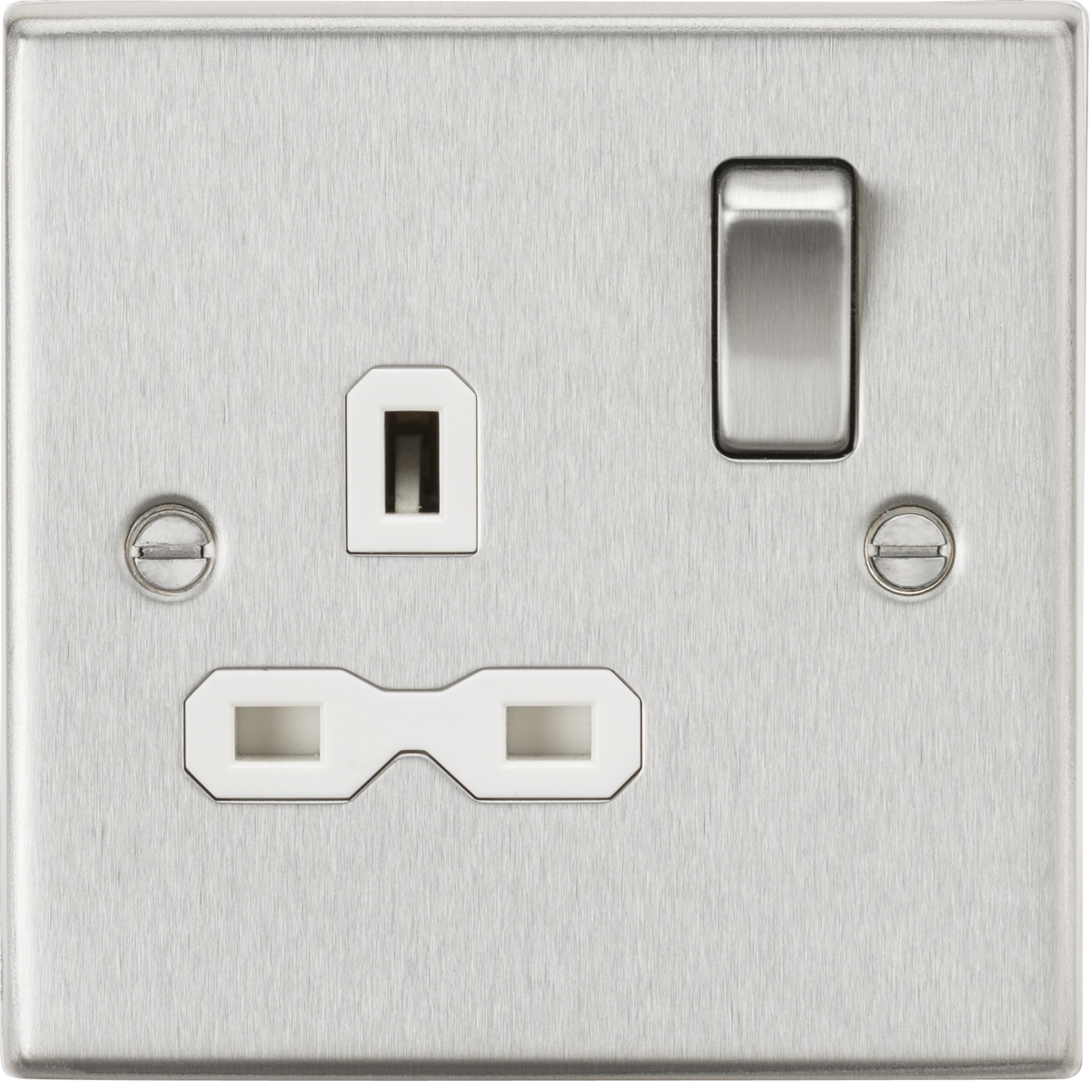 Squared Edge 13A 1G DP Switched Socket