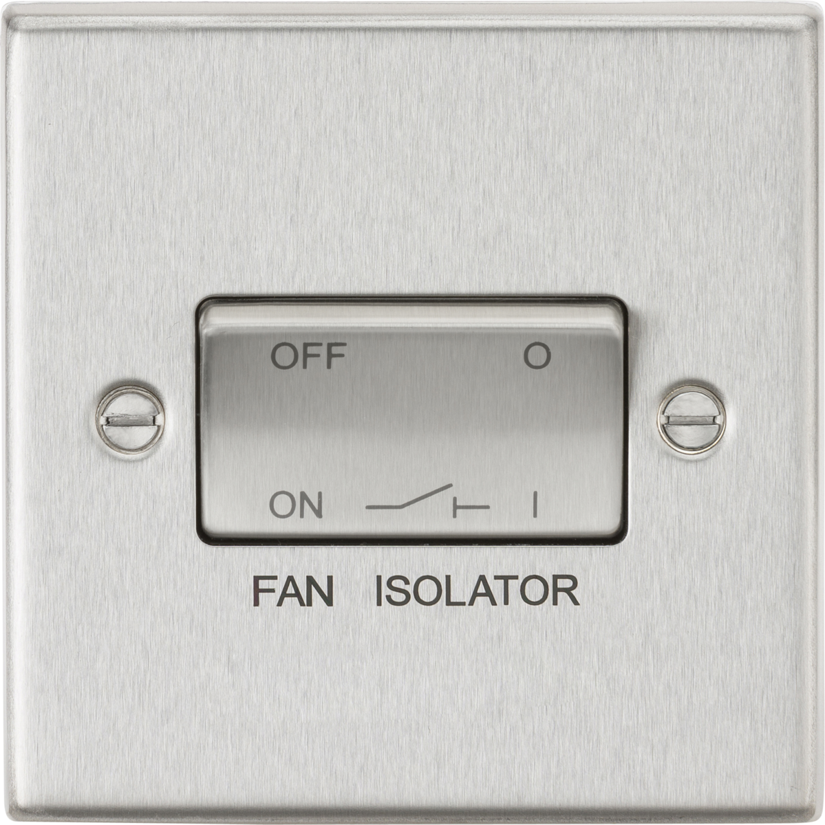 Squared Edge 10A Fan Isolator Switch