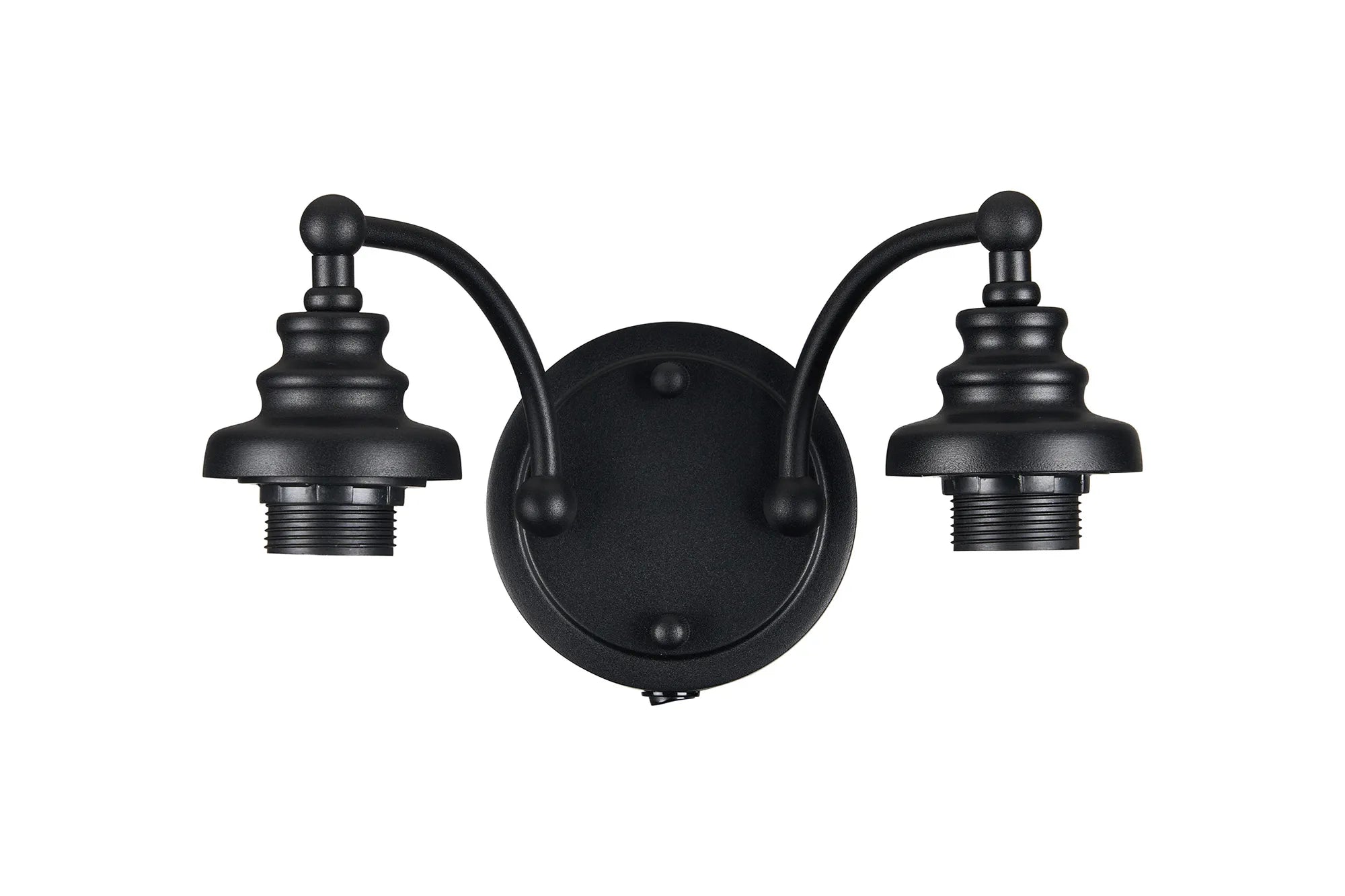 Sledmere Switched Wall Lamp (FRAME ONLY), 2 Light E27