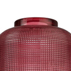 Sledmere 14.5x11cm Prismatic Dome Glass Shade With Flat Edge - 10 Colours