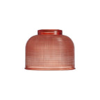 Sledmere 14.5x11cm Prismatic Dome Glass Shade With Flat Edge - 10 Colours