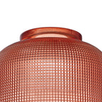 Sledmere 14.5x11cm Prismatic Dome Glass Shade With Flat Edge - 10 Colours