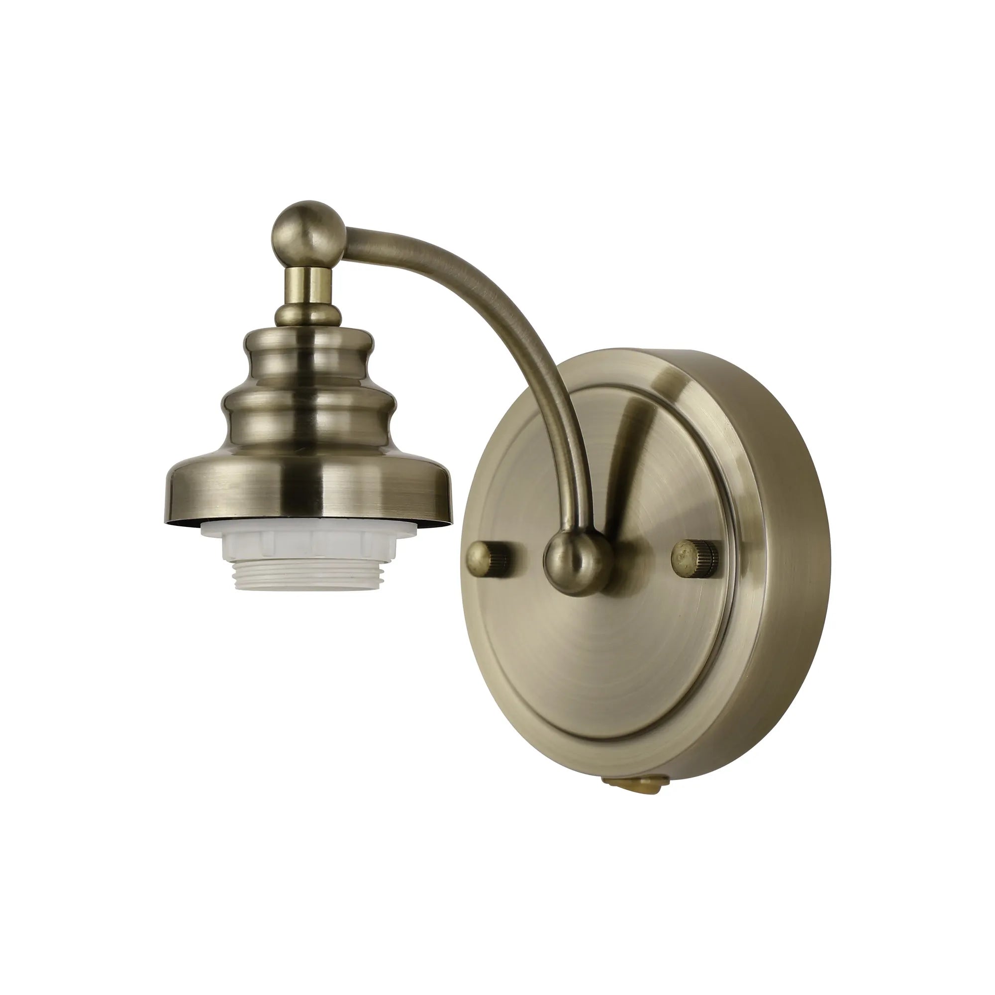 Sledmere Single Switched Wall Lamp (FRAME ONLY), 1 Light E27