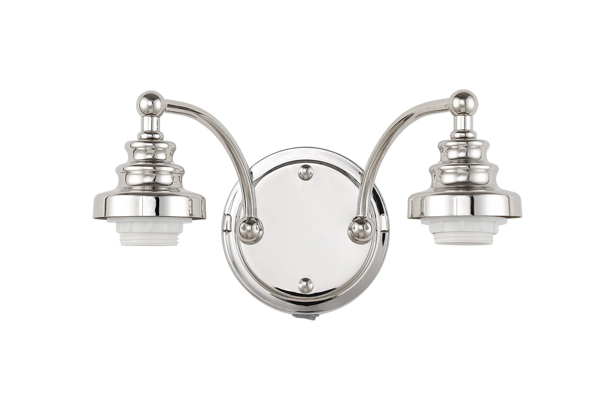 Sledmere Switched Wall Lamp (FRAME ONLY), 2 Light E27