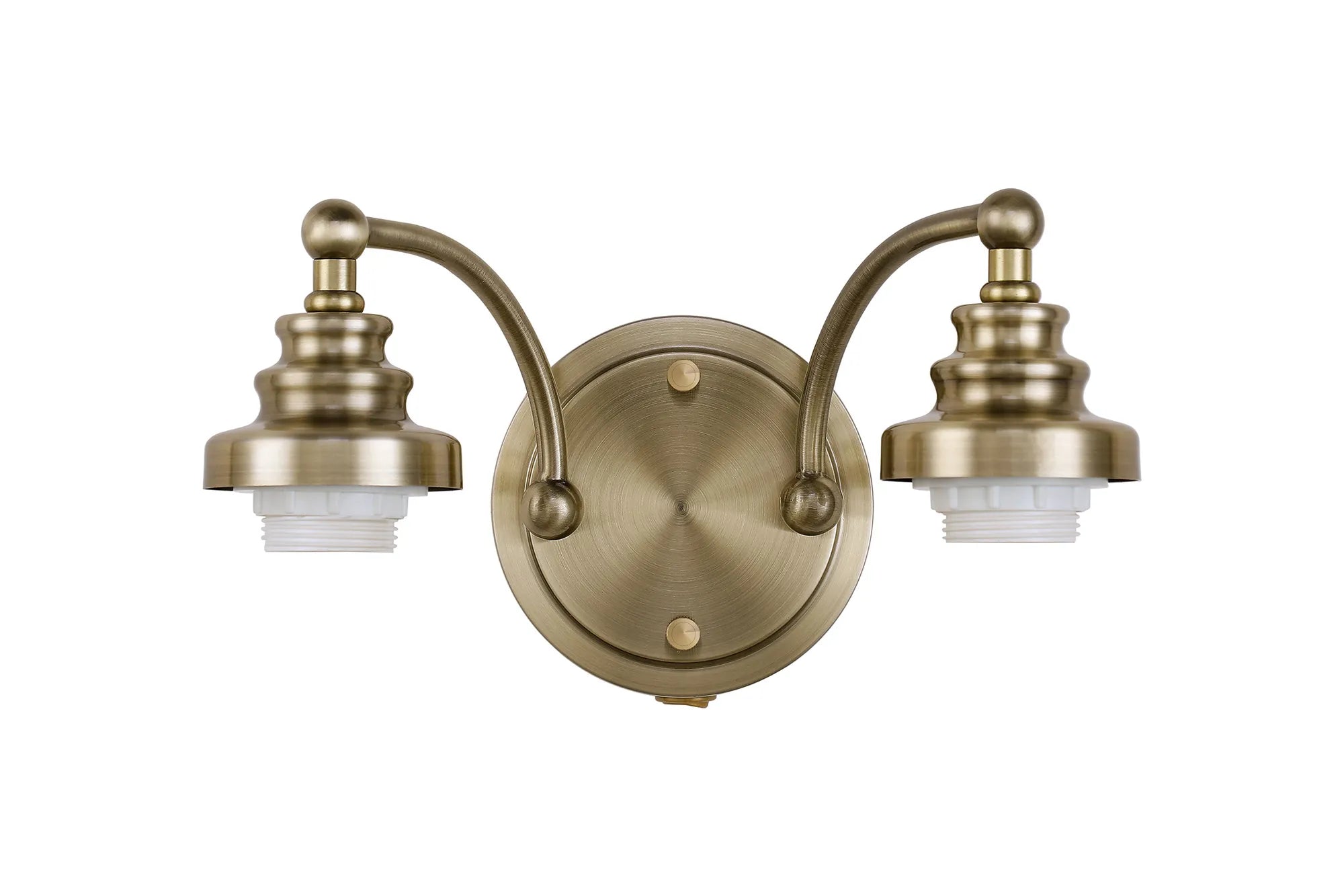 Sledmere Switched Wall Lamp (FRAME ONLY), 2 Light E27