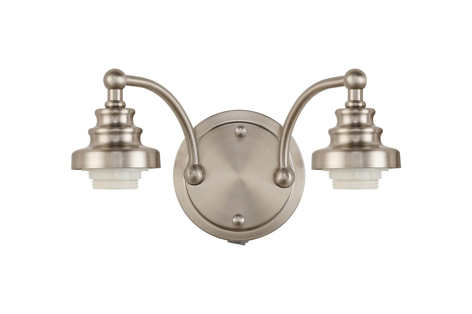 Sledmere Switched Wall Lamp (FRAME ONLY), 2 Light E27
