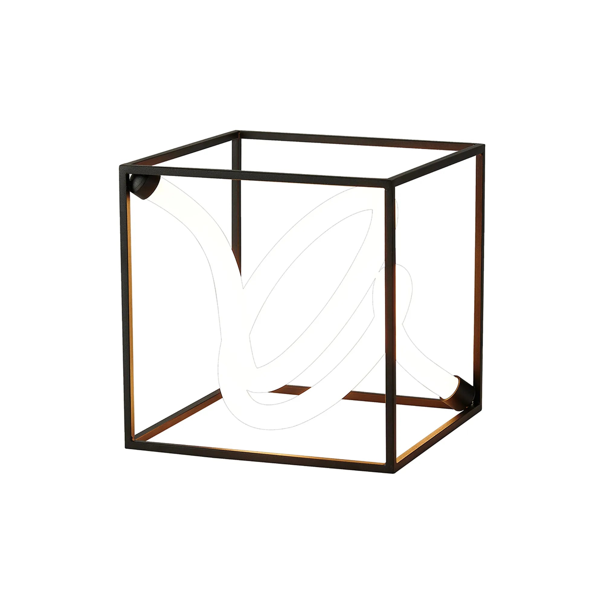 Ambrosia 20cm Table Lamp, 1 Spiral, 11W LED, Touch Dimmable, 3000K, 1100lm, Sand Black