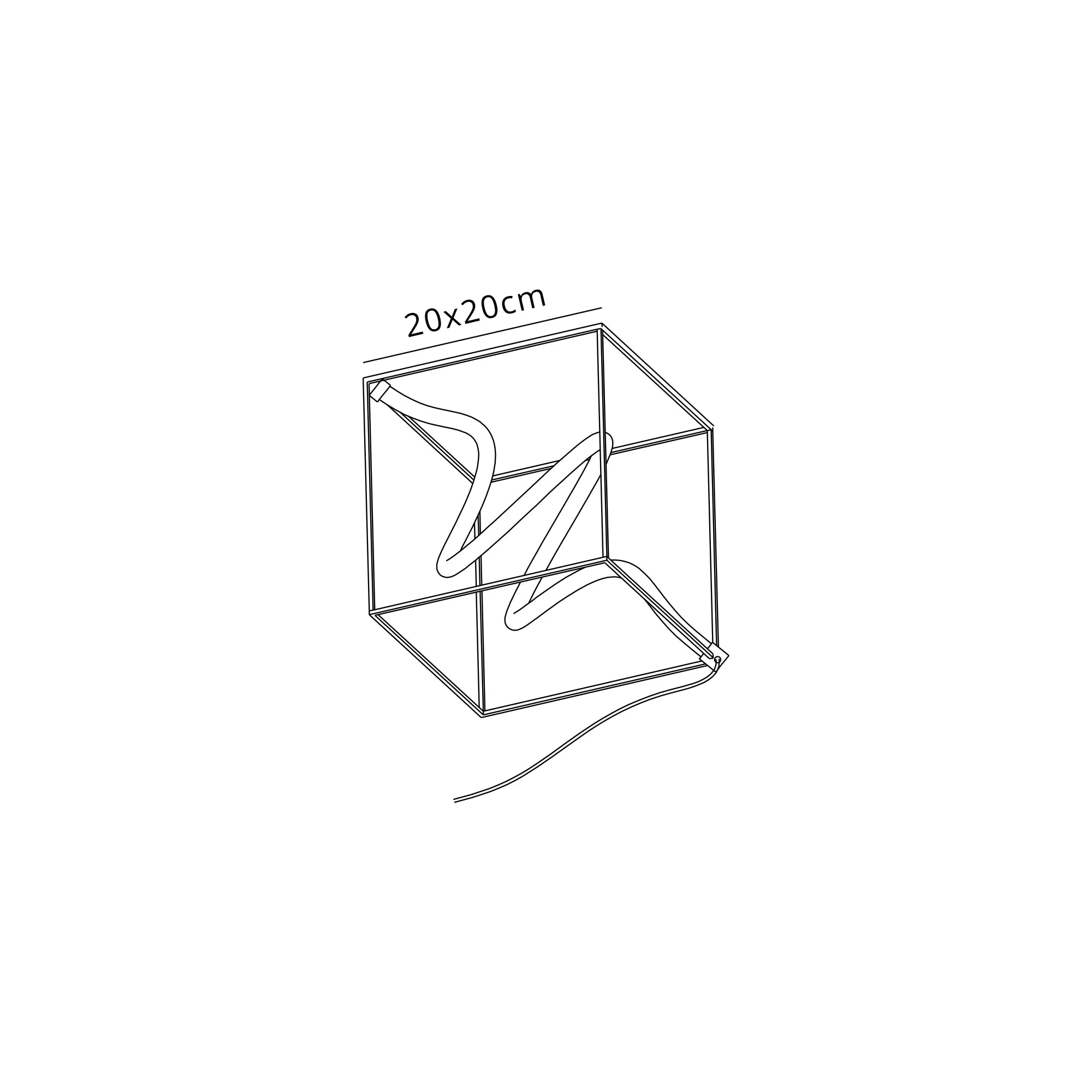 Ambrosia 20cm Table Lamp, 1 Spiral, 11W LED, Touch Dimmable, 3000K, 1100lm, Sand Black