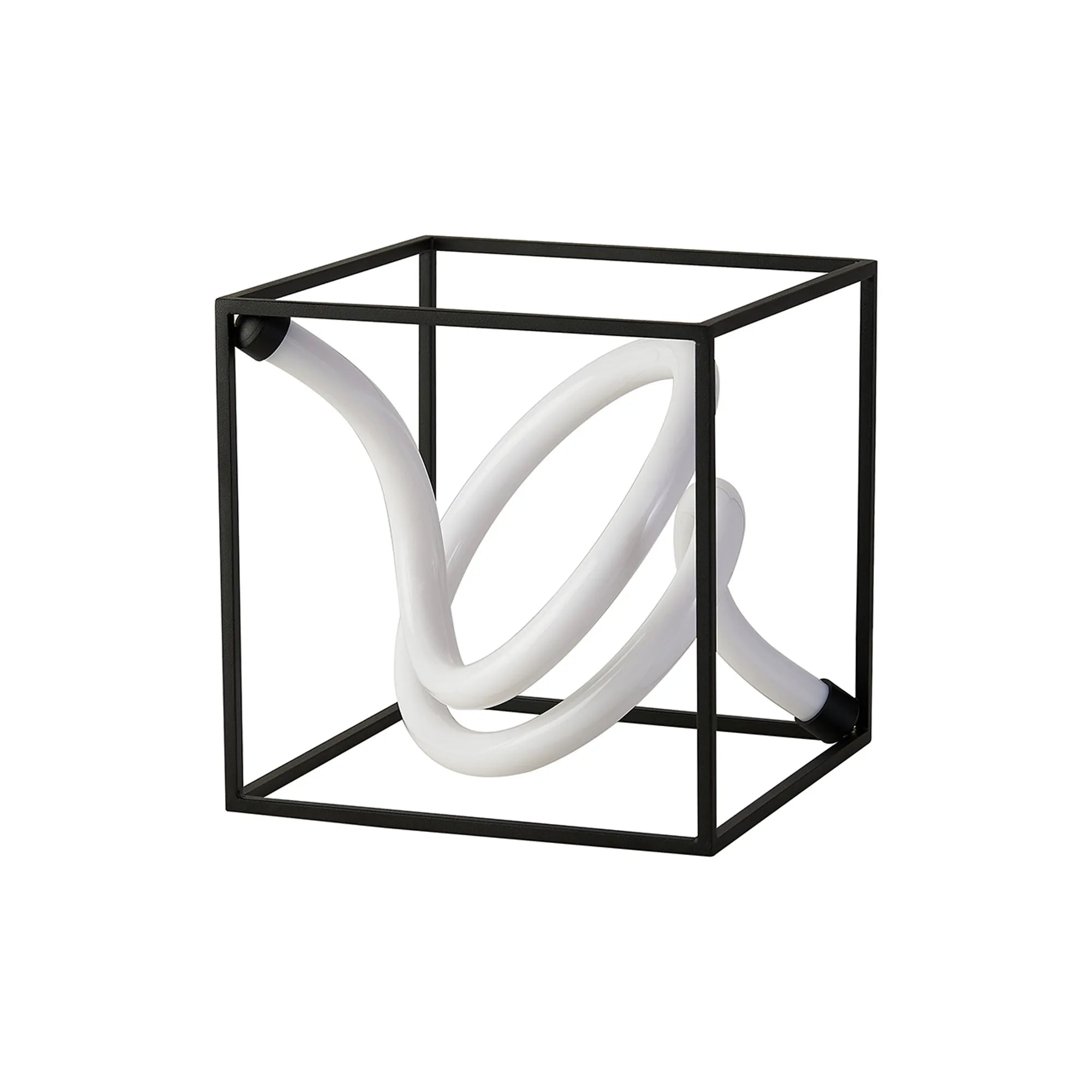 Ambrosia 20cm Table Lamp, 1 Spiral, 11W LED, Touch Dimmable, 3000K, 1100lm, Sand Black