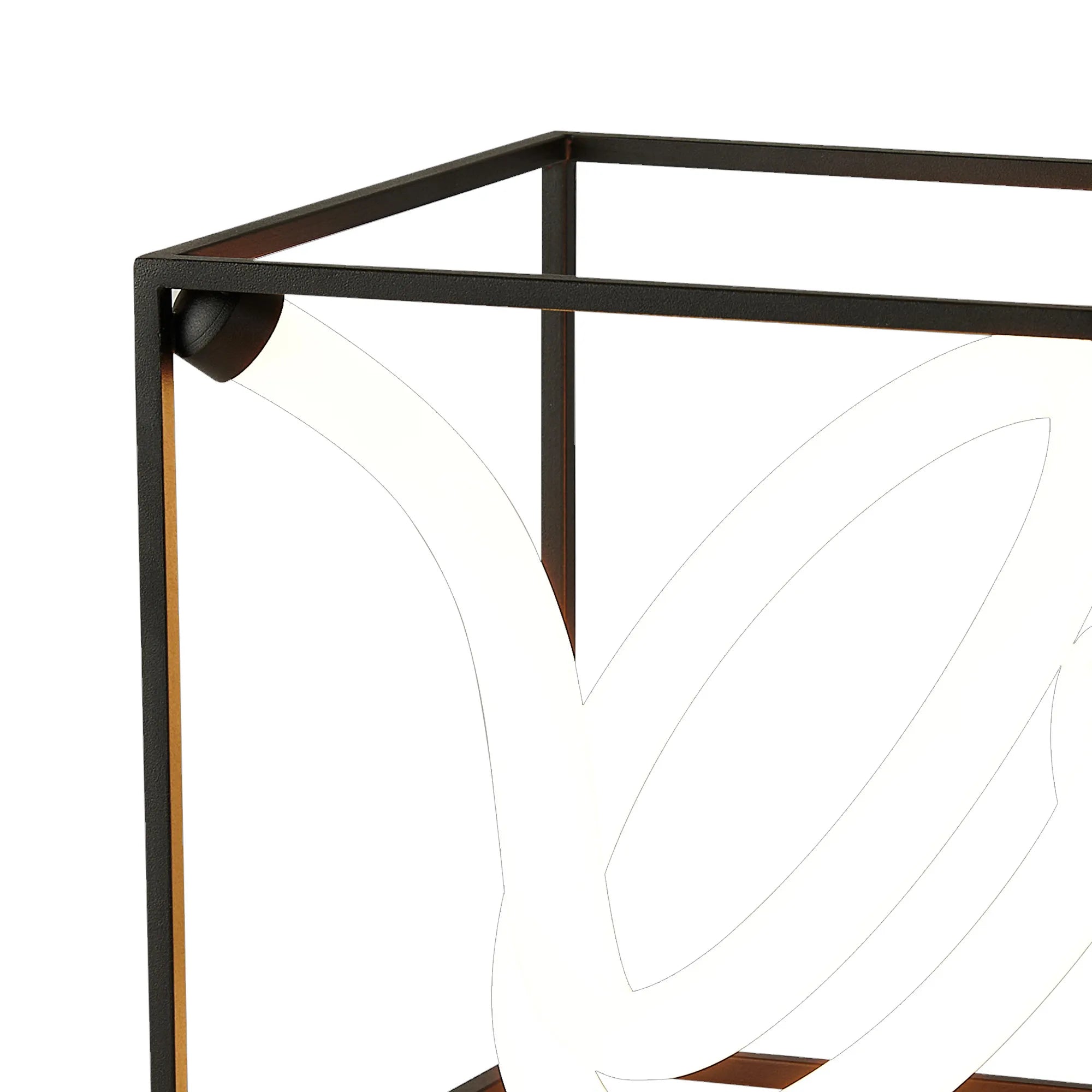 Ambrosia 20cm Table Lamp, 1 Spiral, 11W LED, Touch Dimmable, 3000K, 1100lm, Sand Black