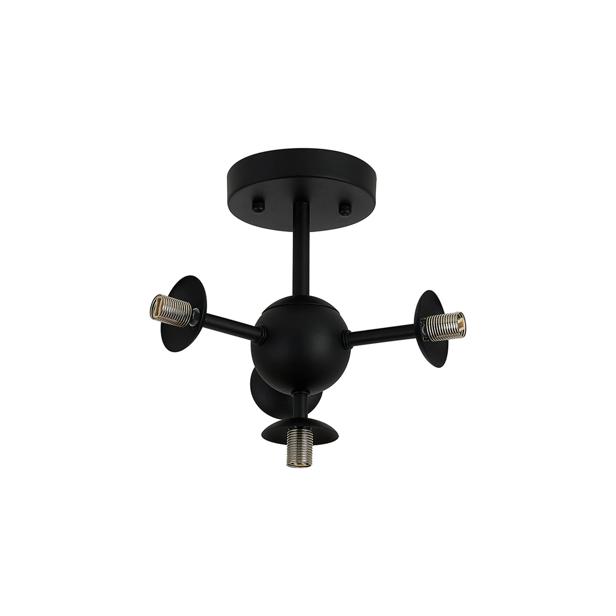 Simple Semi-Flush Multi Arm Ceiling Light (FRAME ONLY), 4 x G9