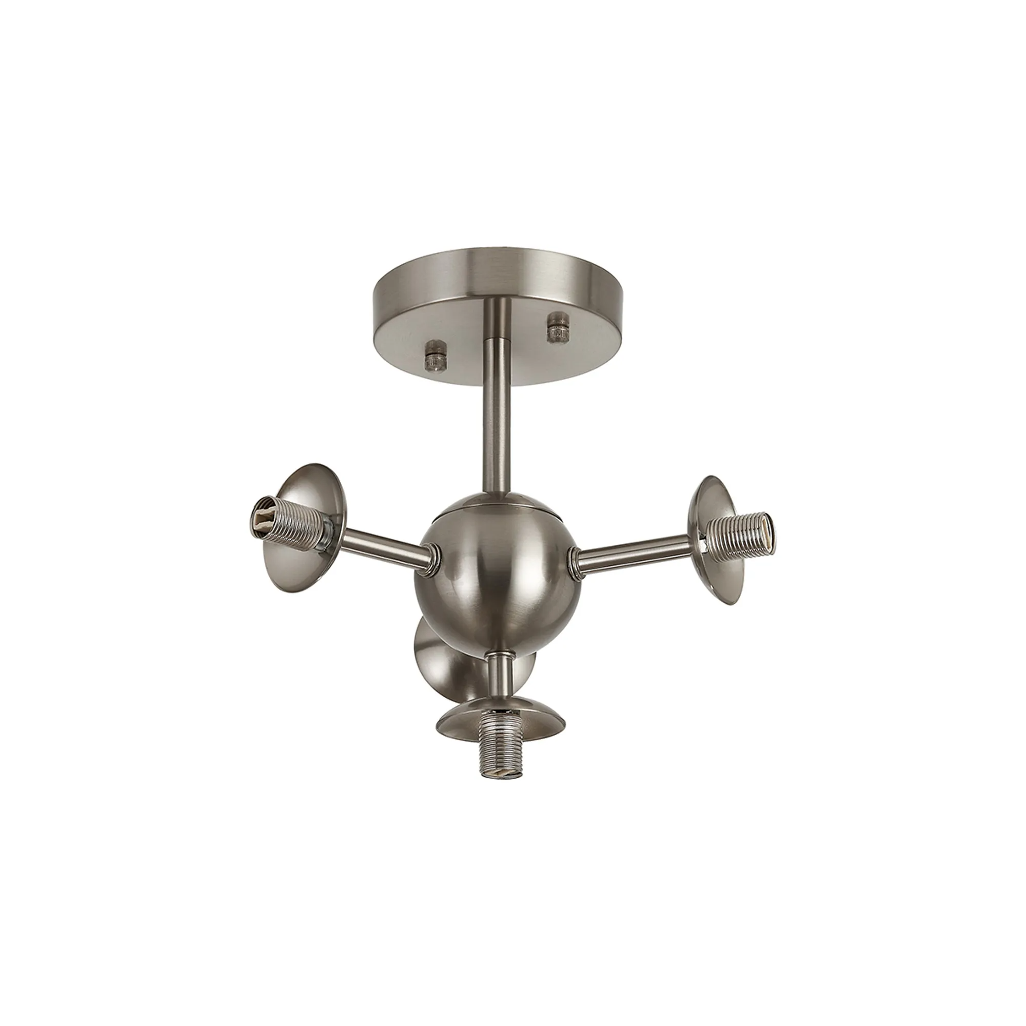 Simple Semi-Flush Multi Arm Ceiling Light (FRAME ONLY), 4 x G9