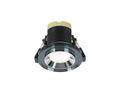 Giza Sleek Designer Colour Selectable IP65 Downlight With Shallow Crystal Circular Bezel